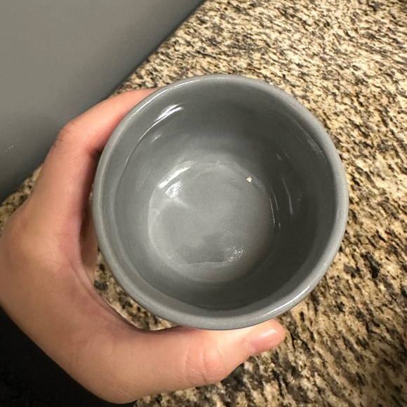 Drippy Pots Bundle of 6 Ceramic Drippy Glazed Cups / Mugs in Powder Blue & Grey - Picture 8 of 14